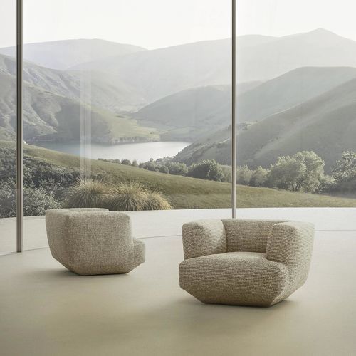 Кресло органический дизайн - LOUNGESCAPE - FLEXFORM - из кожи / из пенополиуретана / из ткани
