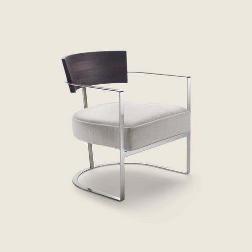 Кресло минималистский дизайн - MORGAN - FLEXFORM - из пенополиуретана / из ткани / из металла