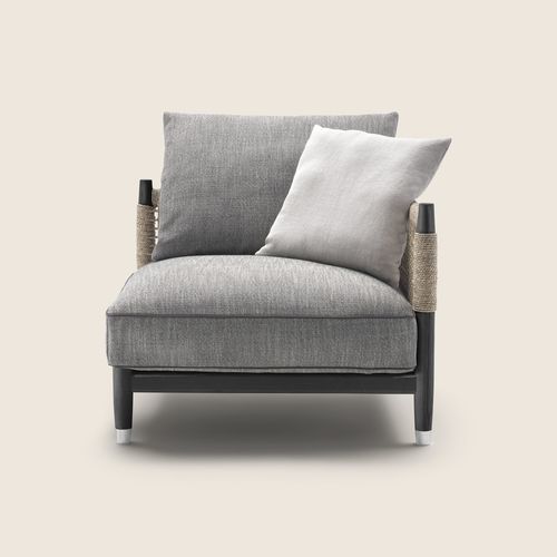 Современное кресло - PARKER - FLEXFORM - из ткани / из полиэфирного волокна / из орехового дерева