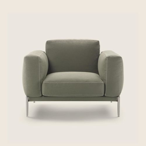Современное кресло - ROMEO COMPACT - FLEXFORM - из пенополиуретана / из ткани / из металла