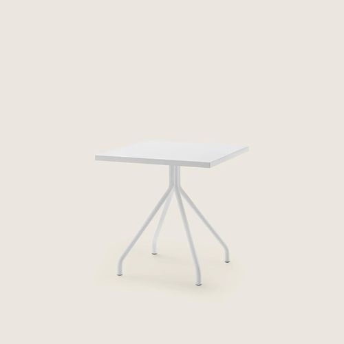 Современный обеденный стол - ACADEMY OUTDOOR - FLEXFORM - из нержавеющей стали / из ироко / из камня