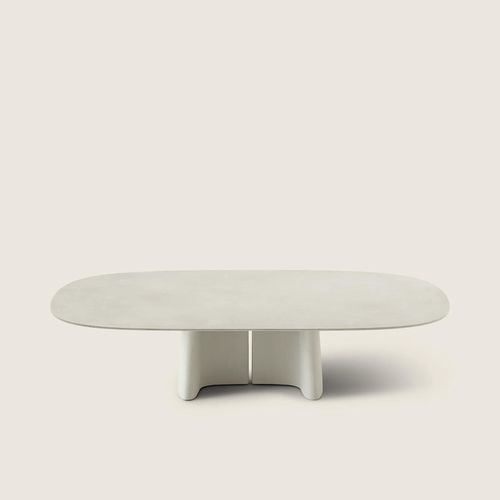 Вспомогательный столик для наружного применения - TARA - FLEXFORM - современный / из бетона, армированного волокнами / с основанием из бетона