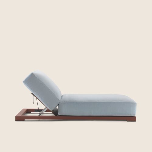 Полудиван минималистский дизайн - MILOS - FLEXFORM - из алюминия / из ткани / из хлопка