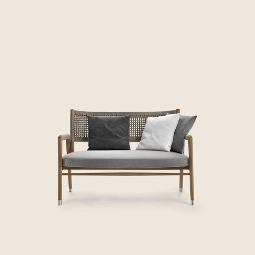 Современный диван - ORTIGIA OUTDOOR - FLEXFORM - из ткани / из фанеры / из ироко