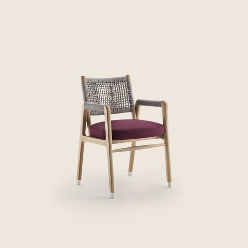Современный cтул для столовых - ORTIGIA OUTDOOR - FLEXFORM - для улицы / из термопластика / из металла