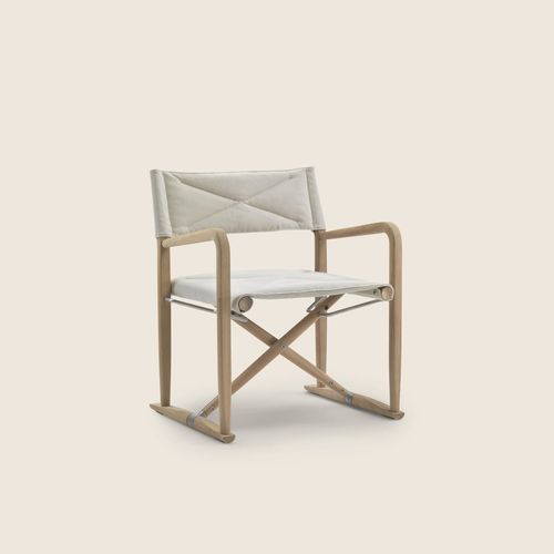 Современное кресло - LUCHINO OUTDOOR - FLEXFORM - из ткани / из водоотталкивающей ткани / из ироко