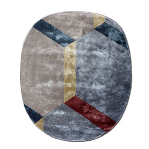 Современный ковер - COBBLESTONE NATIVE B - G.T.DESIGN - геометрический / из tencel® / прямоугольный