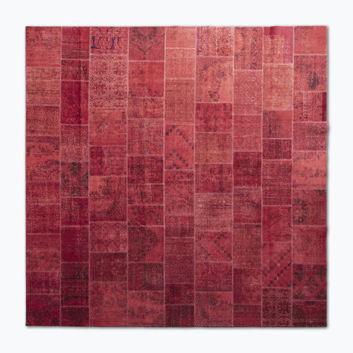 Современный ковер - MeatPacking Rosso - G.T.DESIGN - лоскутное изделие / из шерсти / из хлопка