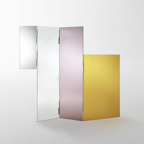 Современная ширма - RAYURES - GLAS ITALIA - из стекла / для общественных учреждений / модульная