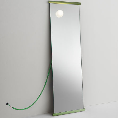 Отдельностоящее зеркало - ECCO - GLAS ITALIA - контрактное / современное / прямоугольное