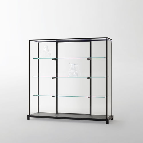 Современный стеклянный шкаф - WUNDERKAMMER - GLAS ITALIA - из стекла / из алюминия / с подсветкой