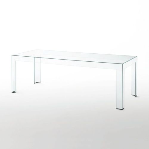 Современный обеденный стол - ATLANTIS - GLAS ITALIA - из стекла / прямоугольный / для профессионального использования