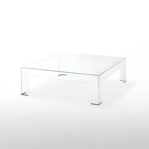 Современный журнальный столик - ATLANTIS - GLAS ITALIA - из стекла / прямоугольный / для бытового использования