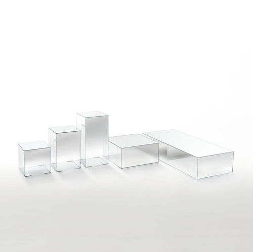 Современный журнальный столик - ILLUSION  - GLAS ITALIA - из стекла / прямоугольный / для бытового использования