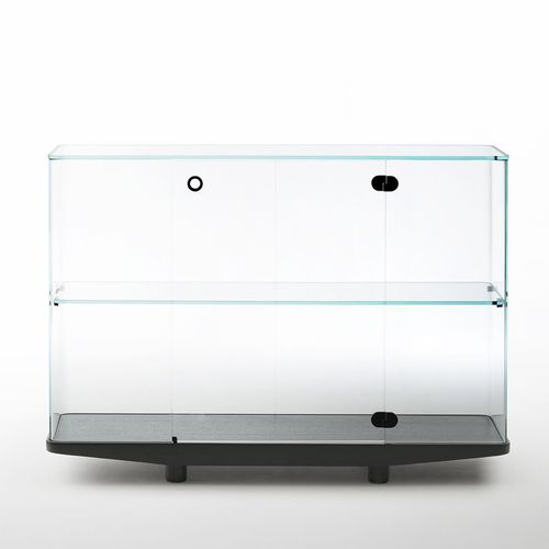 Современный стеклянный шкаф - COLLECTOR  - GLAS ITALIA - из ясеня