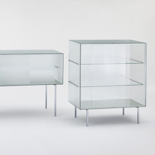 Современный буфет - COMMODORE  - GLAS ITALIA - из стекла / Piero Lissoni / прозрачный