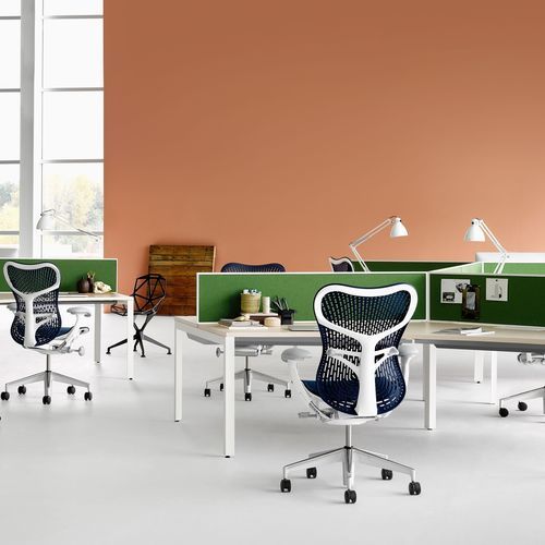 Современное кресло для офиса - MIRRA 2 - Herman Miller - из ткани / эргономичное / регулируемое по высоте