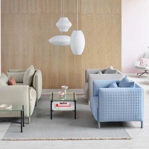 Современный диван - COLOURFORM - Herman Miller - из ткани / обитый / с высокой спинкой