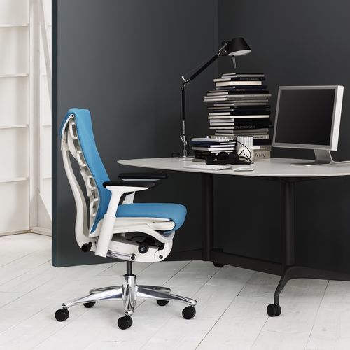 Современное кресло для офиса - EMBODY - Herman Miller - из ткани / эргономичное / регулируемое по высоте