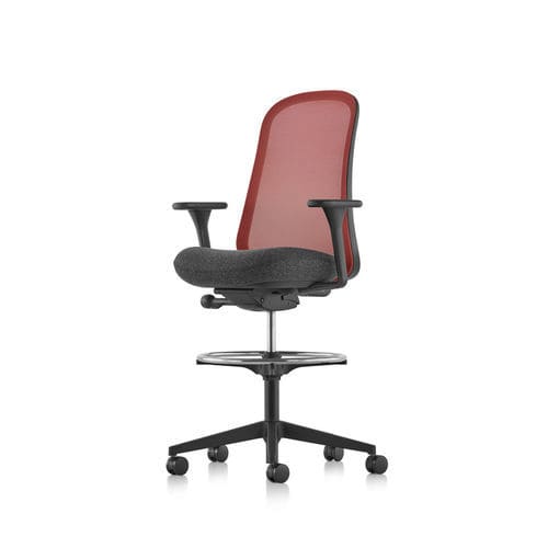 Современный табурет - LINO - Herman Miller - из ткани / с основанием из металла / с центральной опорой