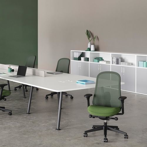 Современный стул для офиса - LINO - Herman Miller - для интерьера / из ткани / из композита