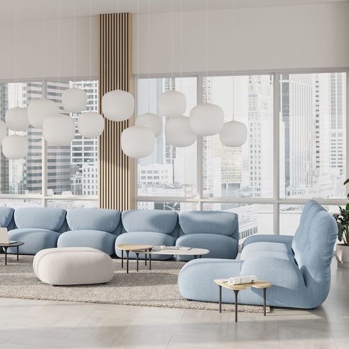 Модульный диван - LUVA - Herman Miller - современный / из ткани / из кожи