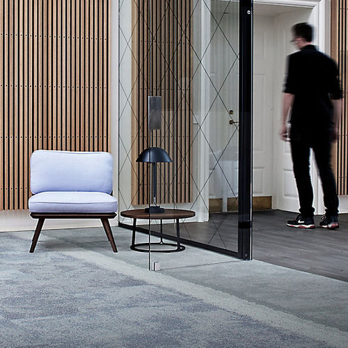 Ковровое покрытие из плит - COMPOSURE EDGE - Interface - тафтинговое / с вытяжным ворсом / структурированное