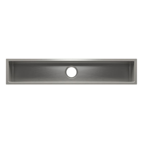 Кухонная раковина 1 чаша - J7® 003969  - JULIEN - без сушки / из матового алюминия / встраиваемая снизу