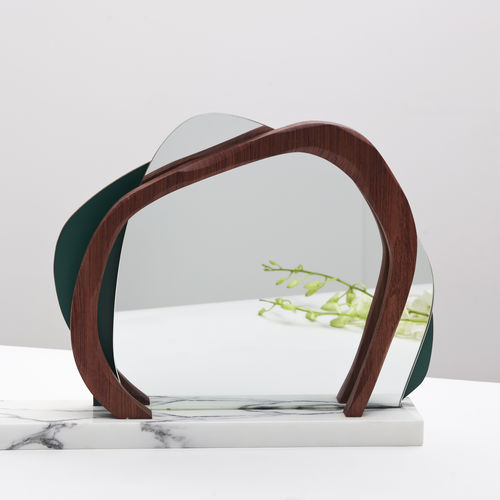 Настольное зеркало - IKEBANA I - karen chekerdjian - современное / из розового дерева / из меди