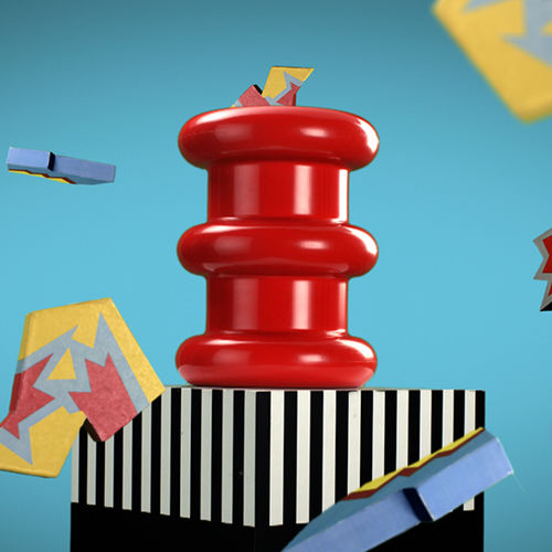 Современный табурет - PILASTRO - Kartell - из технополимера / с центральной опорой / Ettore Sottsass