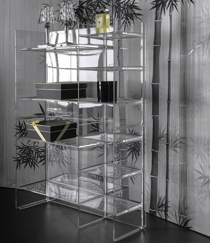 Модульный стеллаж - SOUND-RACK - Kartell - низкий / высокий / ширма