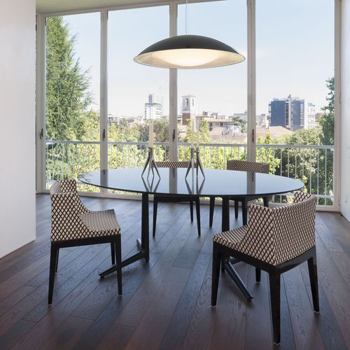 Современный cтул - MADEMOISELLE - Kartell - для интерьера / из ткани / с основанием из поликарбоната