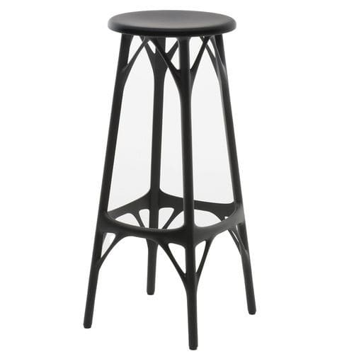 Современный барный табурет - A.I - Kartell - из пластика / с основанием из пластика / 4 ножки