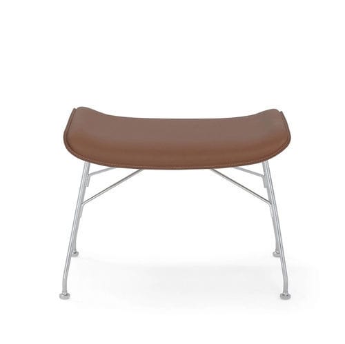 Современная подставка для ног - S/WOOD  - Kartell - из кожи / из бука / из ясеня