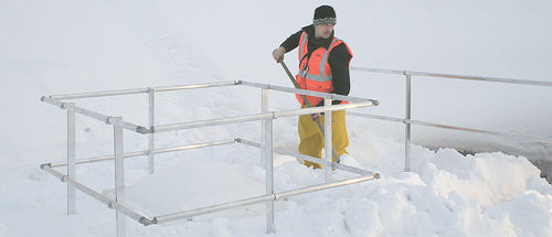 Ограждение из алюминия - ROOF LIGHT BARRIERS® - dani alu - решетчатое / для наружного применения / для террасы