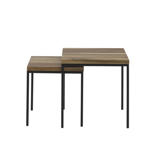 Современный стол Жигонь - GABY - Ligne Roset - из цельной древесины / с основанием из лакированной стали / прямоугольный