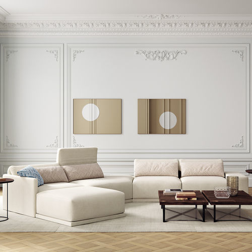 Модульный диван - GRAND ANGLE - Ligne Roset - угловой / современный / из ткани