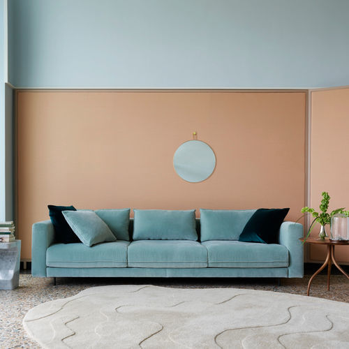 Современный диван - ENKI - Ligne Roset - из ткани / из кожи / со съемным покрытием