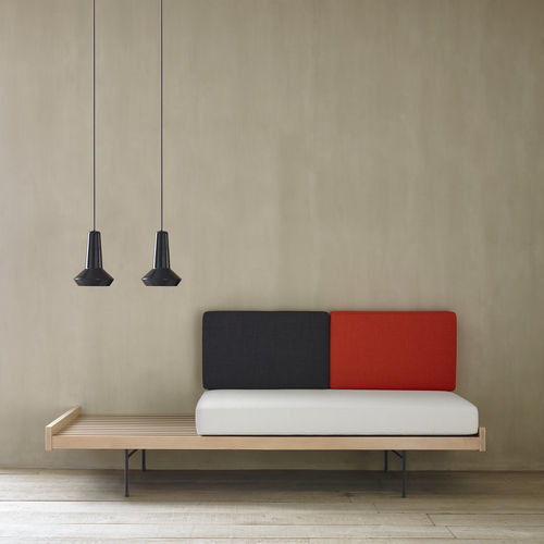 Современный полудиван - Ligne Roset - из ткани / из бука / из американского ореха