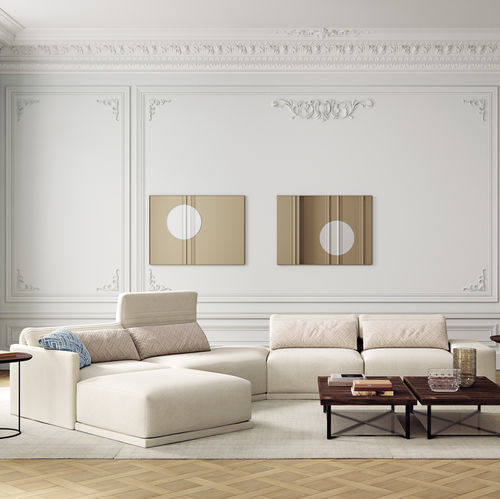 Модульный диван - GRAND  - Ligne Roset - угловой / современный / из ткани