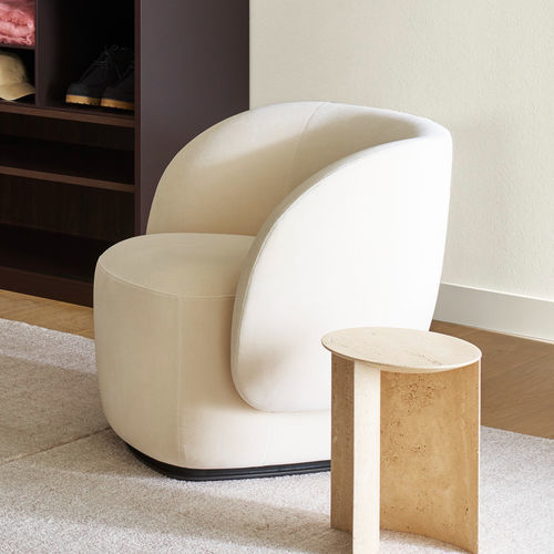Дизайнерское кресло - SOUFFLOT - Ligne Roset - из ткани / из кожи / из пенополиуретана