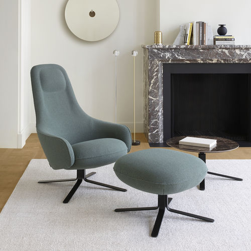 Минималистское кресло - MOA - Ligne Roset - из кожи / из губки / из ткани