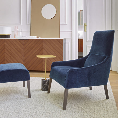 Современное кресло - LONG ISLAND - Ligne Roset - из ткани / из пенополиуретана / из металла