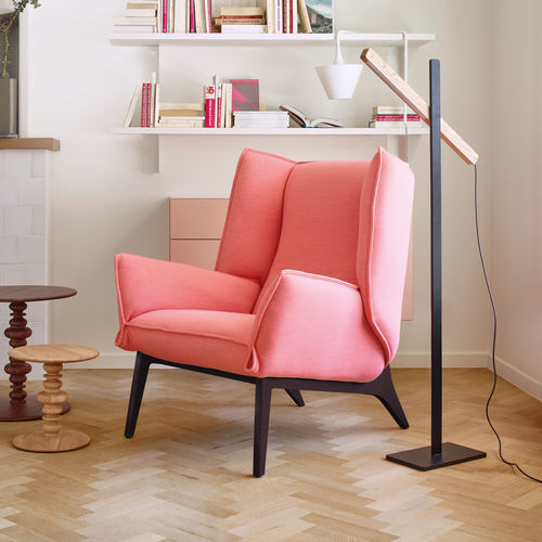 Кресло уникальный дизайн - TOA - Ligne Roset - из ткани / из кожи / из стали