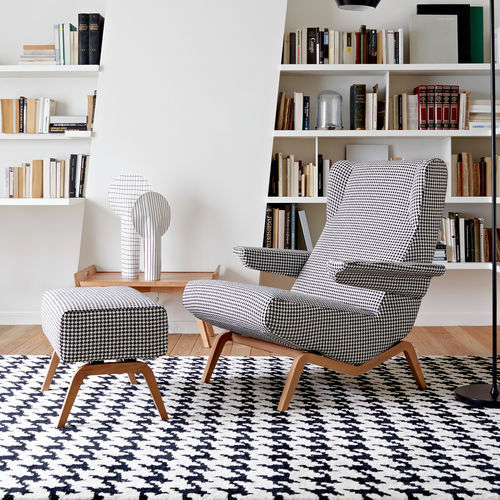 Дизайнерское кресло - ARCHI - Ligne Roset - из пенополиуретана / из ткани / из ABS