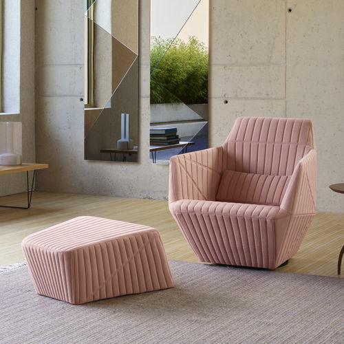 Дизайнерское кресло - FACETT - Ligne Roset - из ткани / из полистирола / из стали