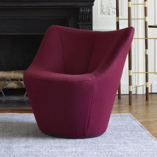 Дизайнерское кресло - ANDA - Ligne Roset - из кожи / из ткани / из полиэстера