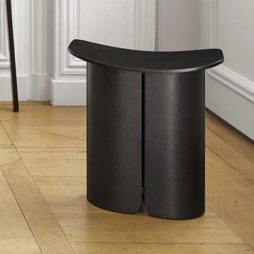 Дизайнерский табурет - SAN - Ligne Roset - из дуба / из орехового дерева / с основанием из дуба
