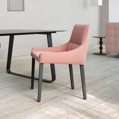 Современный cтул - LONG ISLAND - Ligne Roset - для интерьера / из кожи / из ткани