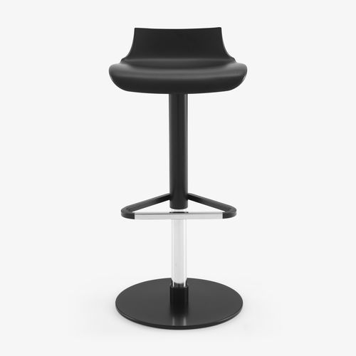 Современный барный табурет - PETROS - Ligne Roset - из полиуретана / с основанием из металла / с центральной опорой